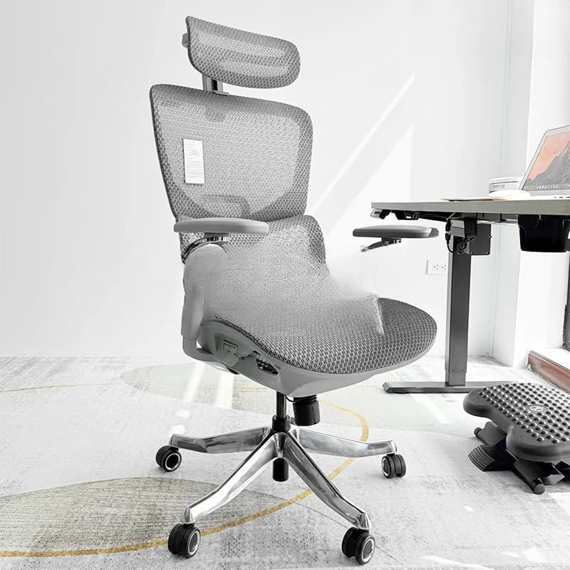 Ghế công thái học Ergonomic Alpha 05 Grey (5D Armrest) thumbnail 4