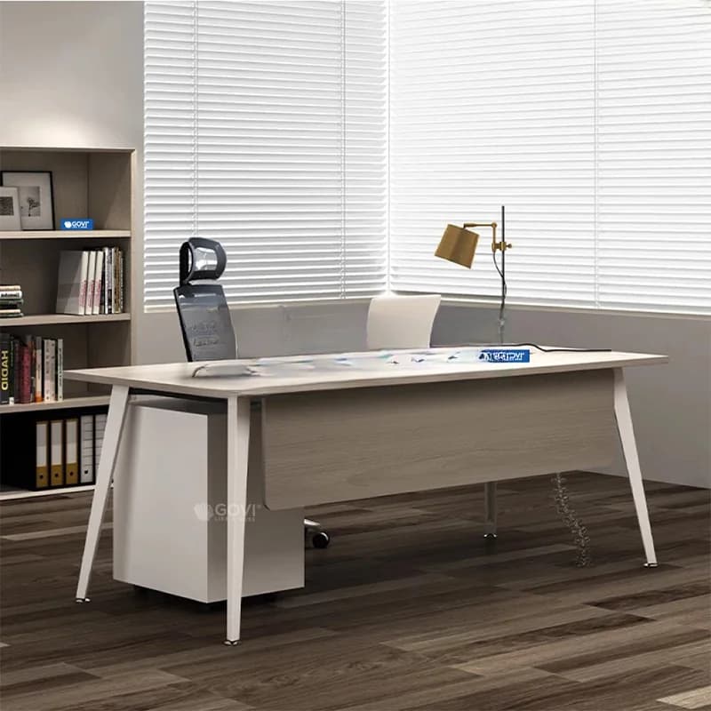 Bàn giám đốc chân đa giác Gaia 1m6 GA16-T