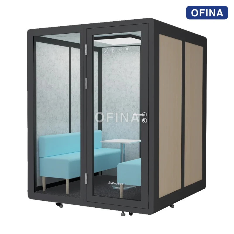 Cabin cách âm di động 6 người — vách ván ép 2 lớp