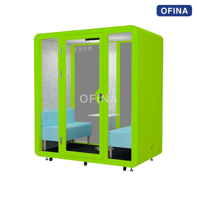 Cabin cách âm di động 2 người — buồng họp đôi, chọn được nội thất thumbnail 9