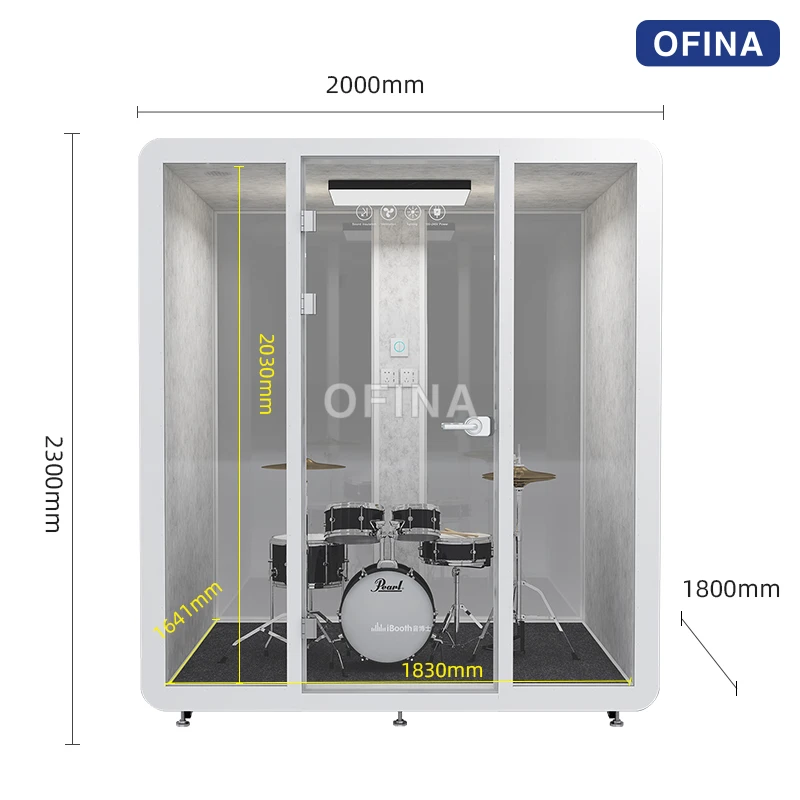 Cabin cách âm di động — buồng tập nhạc cụ và thu âm thumbnail 15