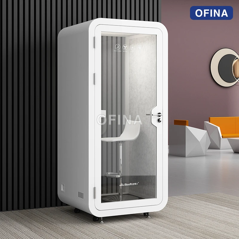 Cabin cách âm di động 1 người — bản mini, vách 4 lớp thumbnail 10