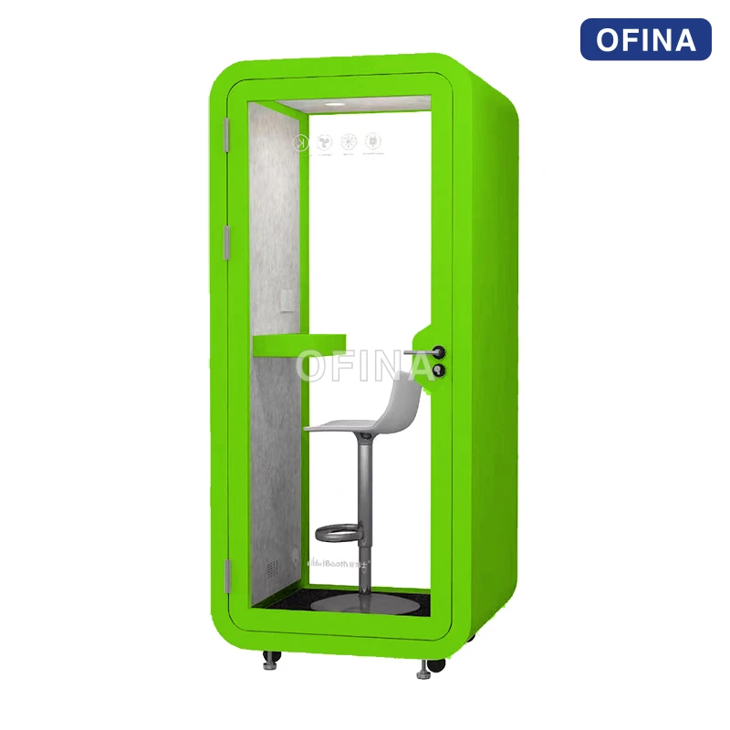 Cabin cách âm di động 1 người — bản mini, vách 4 lớp thumbnail 14