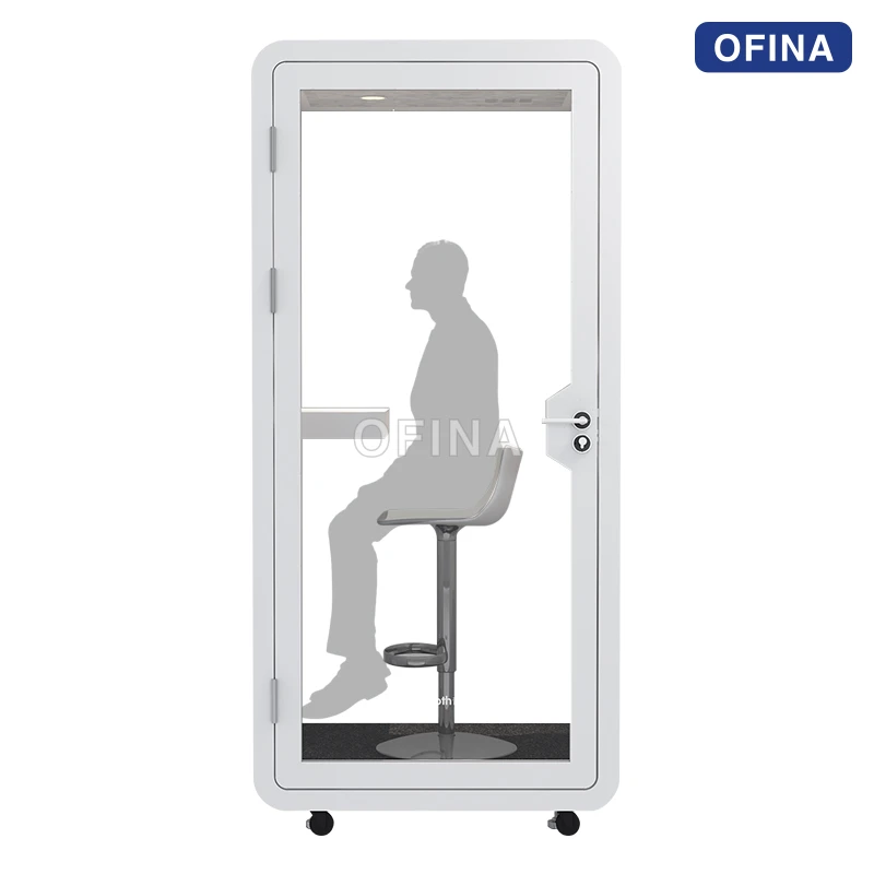 Cabin cách âm di động 1 người — bản mini, vách 4 lớp thumbnail 15