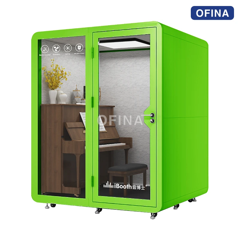 Cabin cách âm di động 4 người — buồng họp kiêm phòng tập nhạc cụ thumbnail 10