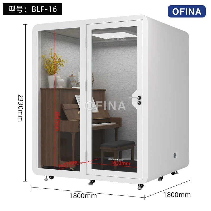 Cabin cách âm di động 4 người — buồng họp kiêm phòng tập nhạc cụ thumbnail 12